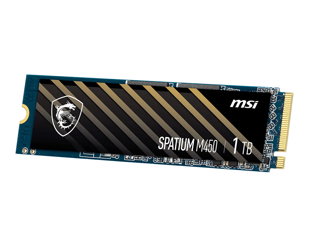 Disque SSD MSI Spatium M450 V1 1To – NVMe M.2 Type 2280