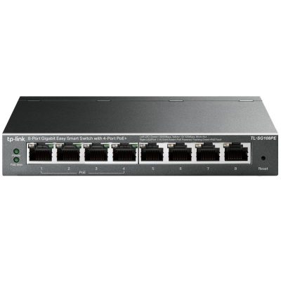 TP-LINK TL-SG108PE * SWITCH 8 ports GbLAN dont 4xPoE (55W) EasySmart