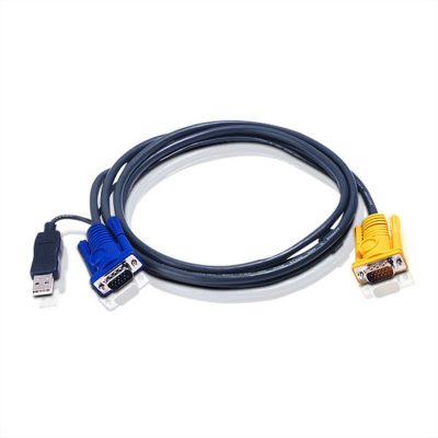 ATEN CV10KM câble kvm Noir 0,8 m