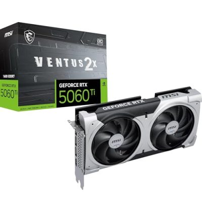 MSI VENTUS GeForce RTX 5060 TI 16G 2X OC PLUS NVIDIA 16 Go GDDR7