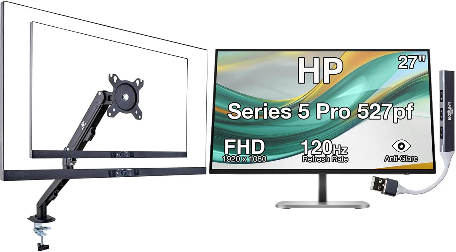 HP Series 5 Pro 27 inch FHD Monitor – 527pf