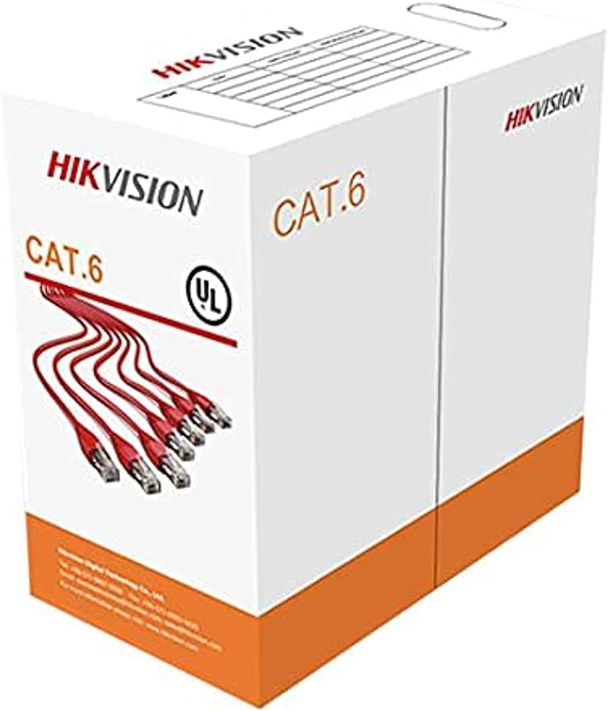 Hikvision DS-1LN6-UU Câble Réseau CAT6 UTP 305 m (Cuivre Solide, 0,565 mm, CM) – Image 2