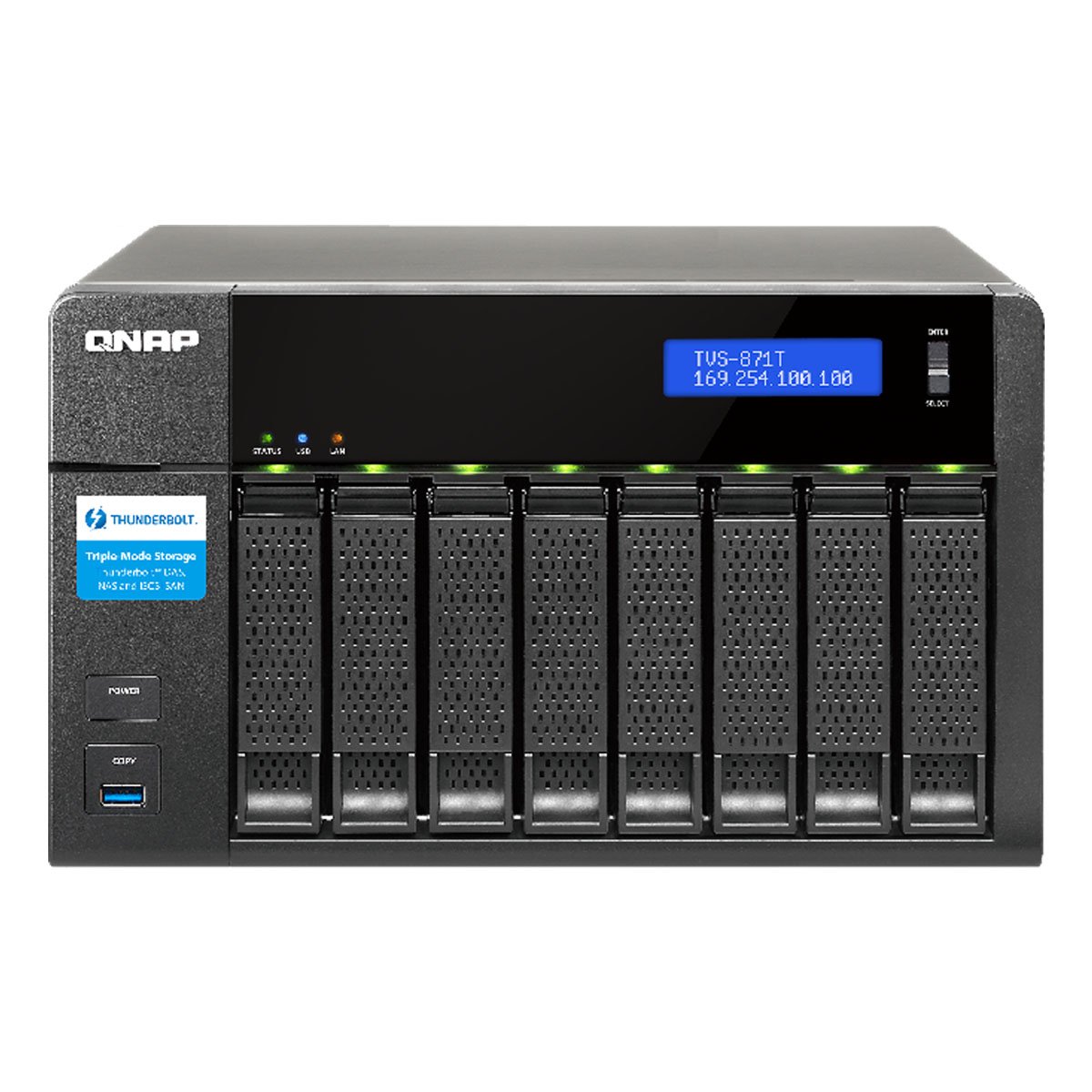 NAS QNAP TVS-871T-I7-16G (reconditionné)