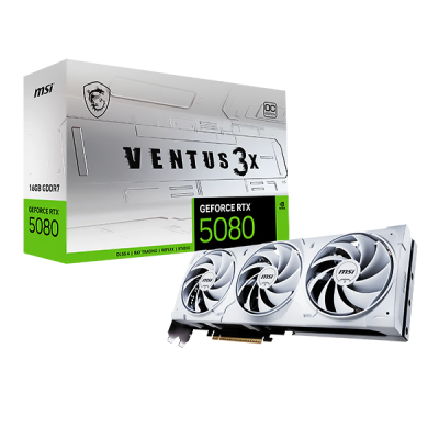 MSI GeForce RTX 5080 Ventus 3X OC White 16GB GDDR7 DLSS4