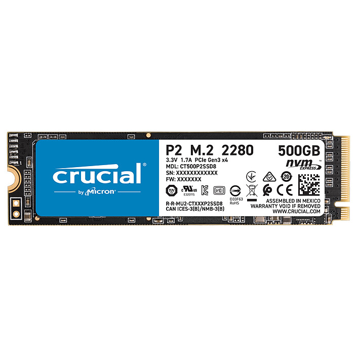 SSD NVMe Crucial 500 Go