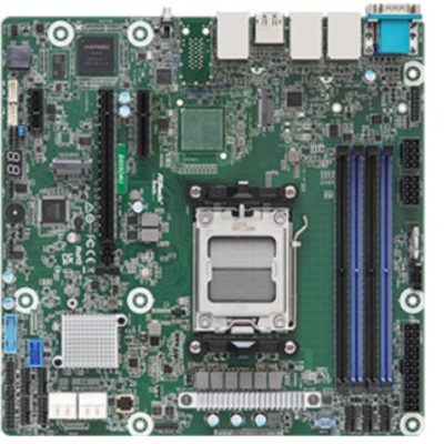 ASRock B650D4U, 1xSKT AM5, AMD Ryzen 7000, B650E, 4xDIMM, SATA, 2xM.2, 2x1GbE, IPMI