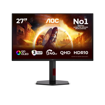 AOC Gaming Q27G4ZDR – G4 Series – moniteur OLED – QHD – 27″ HDR