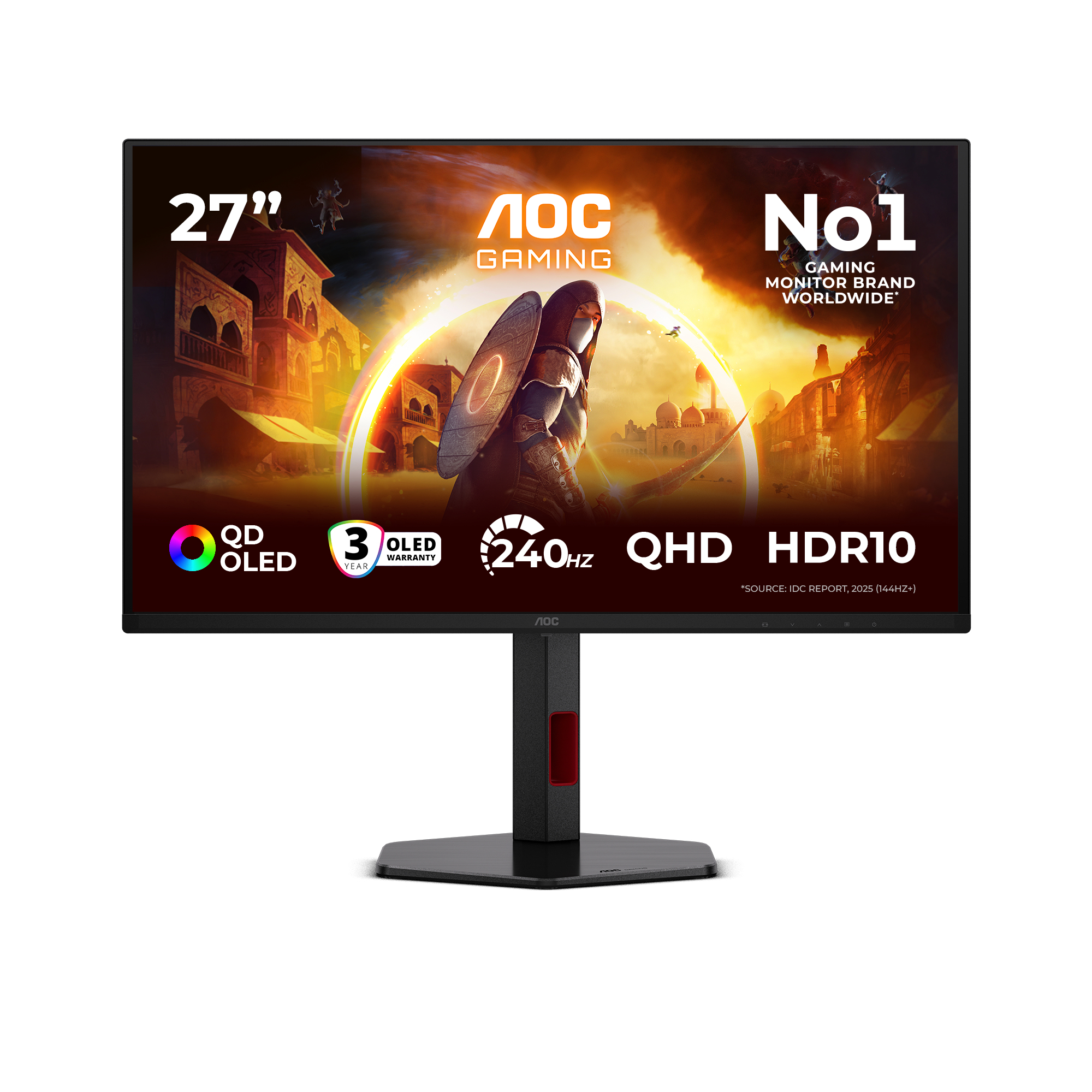 AOC Gaming Q27G4ZDR – G4 Series – moniteur OLED – QHD – 27″ HDR