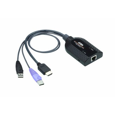 ATEN KA7169-AX câble kvm Noir, Métallique, Violet