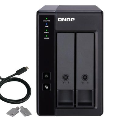 Boitier d’extension Qnap Tour TR-002 – Boitier nu – 2 baies 3.5″/2.5″