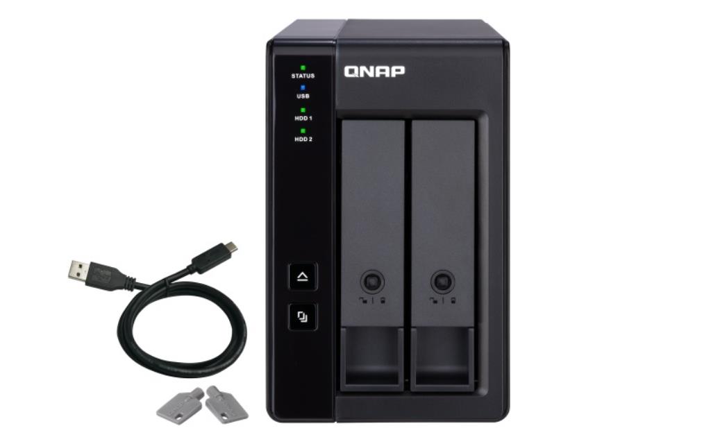 Boitier d’extension Qnap Tour TR-002 – Boitier nu – 2 baies 3.5″/2.5″