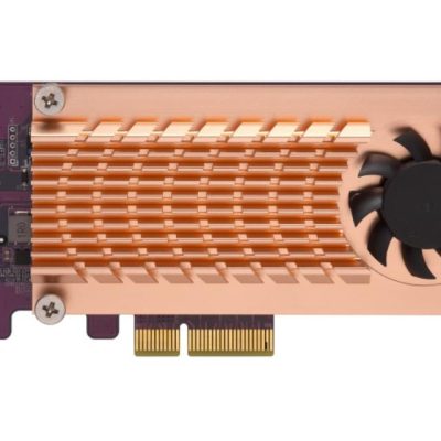 Carte d’extension Dual M.2 NVMe 22110/2280 PCIe SSD (PCIe Gen2 x 4), Low-profile bracket