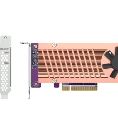 Carte d’extension Dual M.2 NVMe 22110/2280 PCIe SSD (PCIe Gen3 x 4), Low-profile bracket