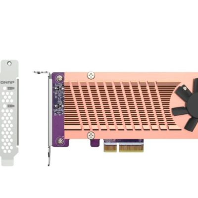 Carte d’extension Dual M.2 NVMe 22110/2280 PCIe SSD (PCIe Gen3 x 4), Low-profile bracket