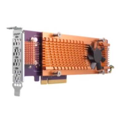Carte d’extension Quad M.2 NVMe 22110/2280 (PCIe Gen3 x 8), Low-profile bracket