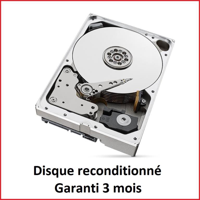 Disque dur 3,5" 16TB - 7200rpm - SATA 6Gbps - 256MB - Seagate Ironwolf NAS reconditionné