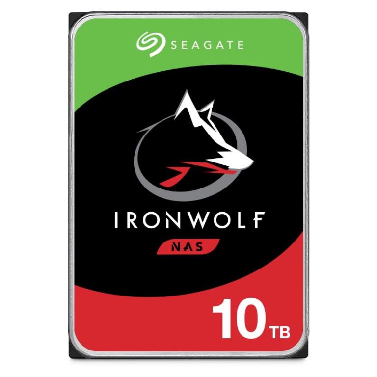 Disque dur Seagate IronWolf NAS – 3,5″ 10TB – 7200rpm – SATA 6Gbps – 256MB