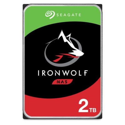 Disque dur Seagate IronWolf NAS – 3,5″ 2TB – 5400rpm – SATA 6Gbps – 256MB