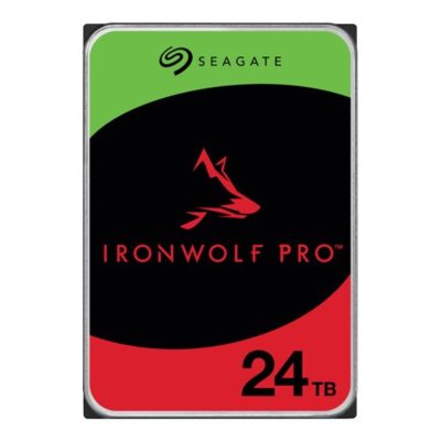 Disque dur Seagate IronWolf Pro – 3,5″ 24TB – 7200rpm – SATA 6Gbps – 512MB