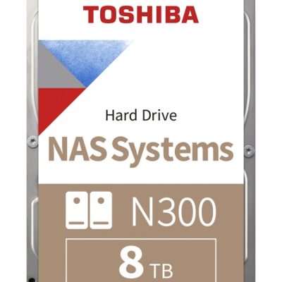 Disque dur Toshiba N300 – 3,5″ 8TB – 7200rpm – SATA 6Gbps – 512MB – Bulk