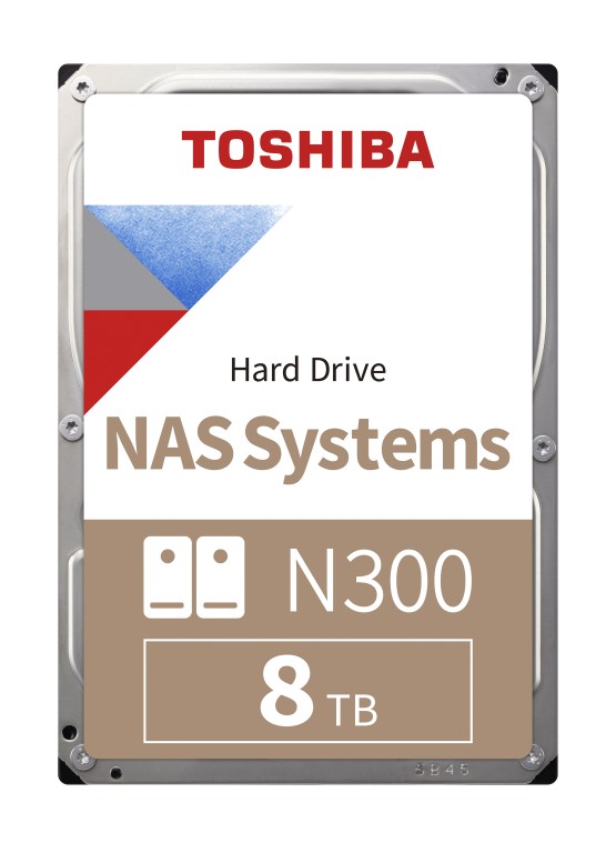 Disque dur Toshiba N300 – 3,5″ 8TB – 7200rpm – SATA 6Gbps – 512MB – Bulk