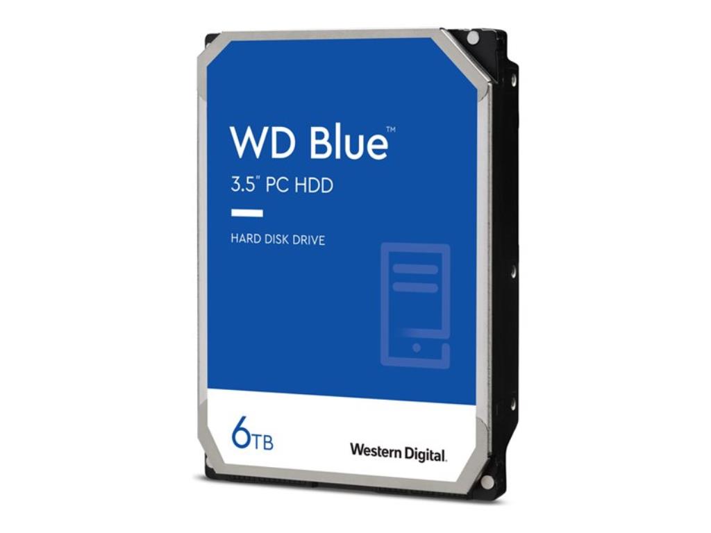 Disque dur WD Blue – 3,5″ 6TB – 5400rpm – SATA 6Gbps – 256MB – CMR