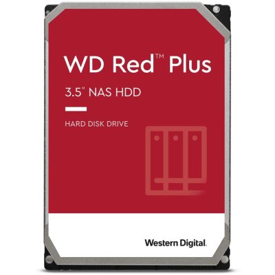 Disque dur WD Red Plus NAS – 3,5″ 12TB – 7200rpm – SATA 6Gbps – 512MB