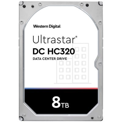 Disque dur WD Ultrastar DC HC320 – 3,5″ 8TB – 7200rpm – SATA 6Gbps – 256MB – 512e