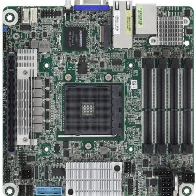 ASRock X570D4I-2T, 1xSKT AM4, AMD Ryzen, X570, SATA, 1xM.2, 2x10GbE, IPMI