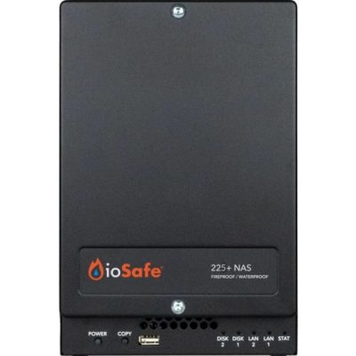 ioSafe 225+ 8TB : NAS 2 baies Fireproof/Waterproof 8TB (4TBx2), NAS HDD