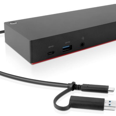 Lenovo 40AF0135EU station d’accueil Avec fil Noir