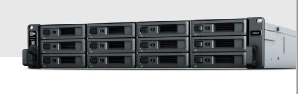 NAS assemblé Synology Rack (2U) RS2423RP+ 84TB (12x7TB) avec disques SSD Entreprise