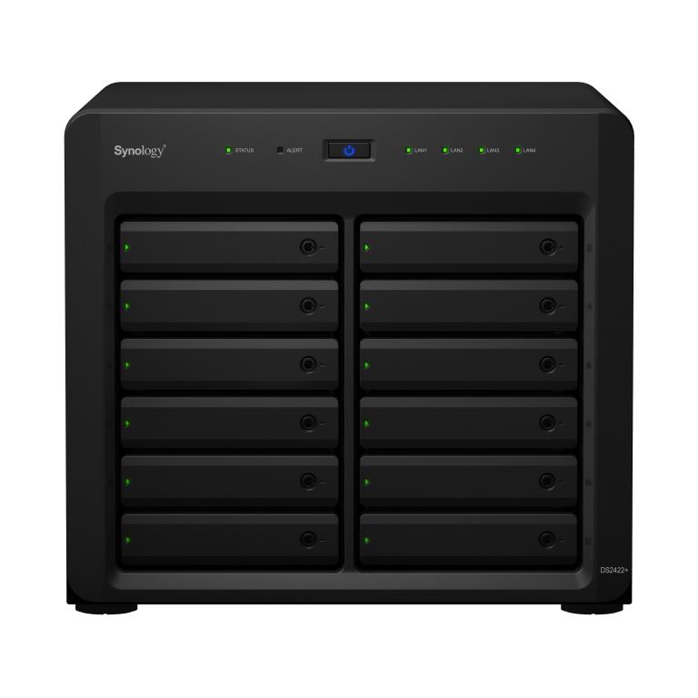 NAS assemblé Synology Tour SY-DS2422+ 48TB (12x4TB) avec disques Synology HAT Entreprise