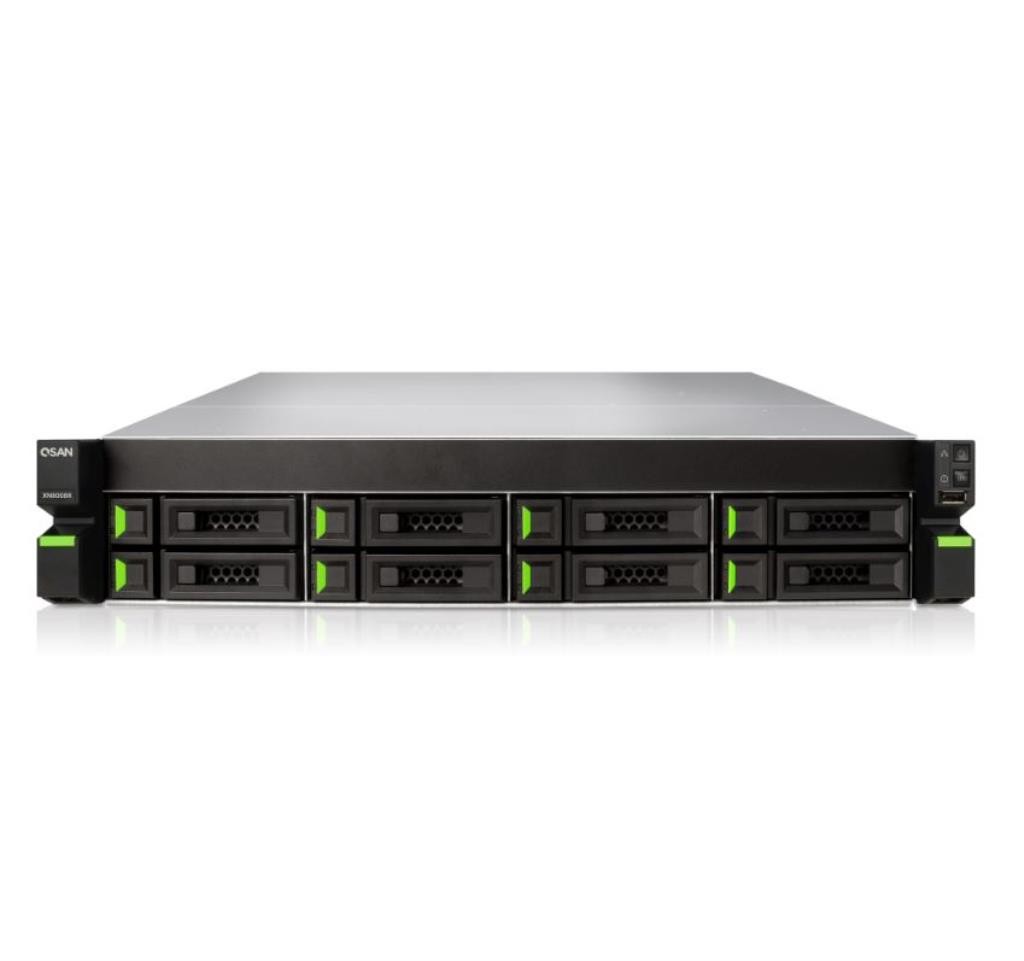 NAS Qsan XCubeNAS XN7008R - Rack 2U - 8 baies 2.5"/3.5" + 4 baies 2.5" + 2 slots NVMe - Ch