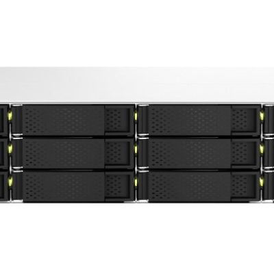 QNAP TS-1264U-RP NAS Rack 2U Intel® Celeron® 8 Go DDR4 0 To QNAP QTS Aluminium, Noir