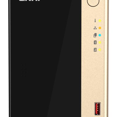 QNAP TS-264 NAS Tower Intel® Celeron® N5095 8 Go 0 To QNAP QTS Noir, Or